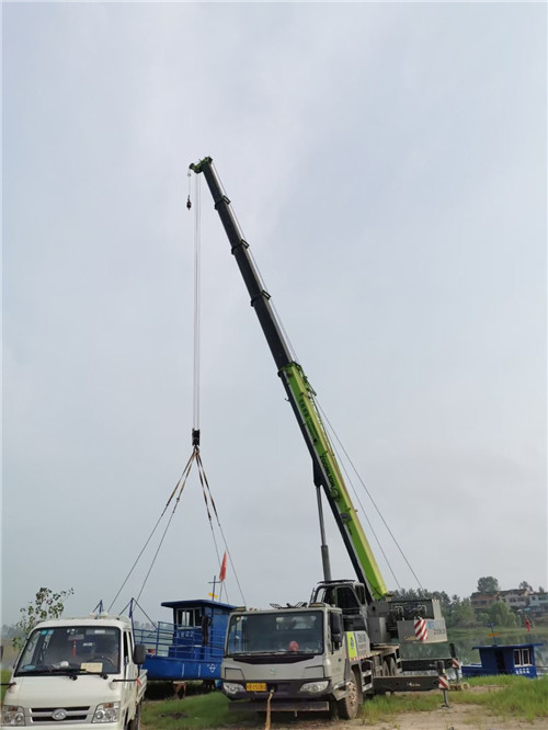 普安县桥梁建设吊装案例